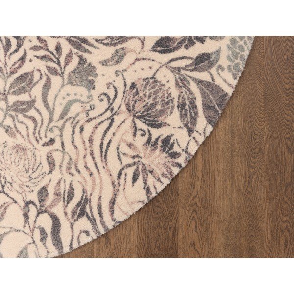 Beiger runder Wollteppich, Durchmesser 160 cm Fiorena - Agnella-image-4