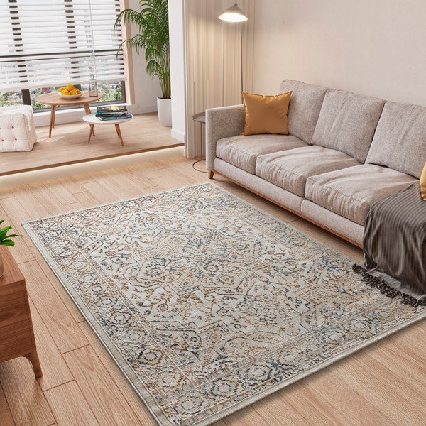 Beiger Teppich 134 × 200 cm Keops - Universal-image-1