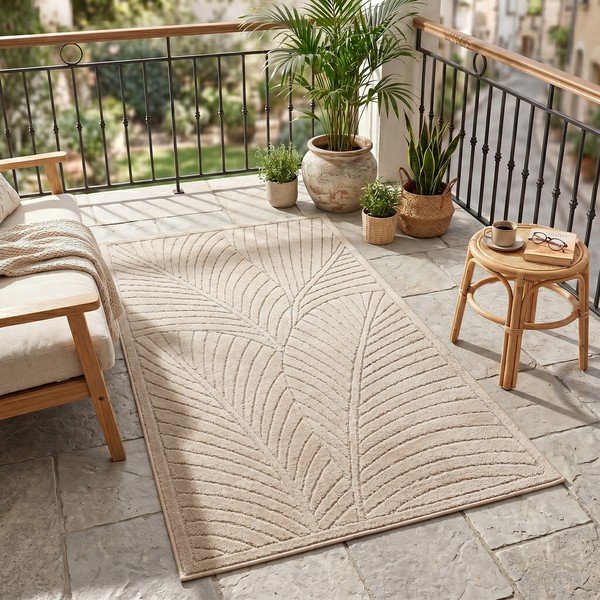 Beigefarbener Läufer für den Innen- und Außenbereich, 80 × 250 cm Nova 1203 - Ayyildiz Carpets-image-1