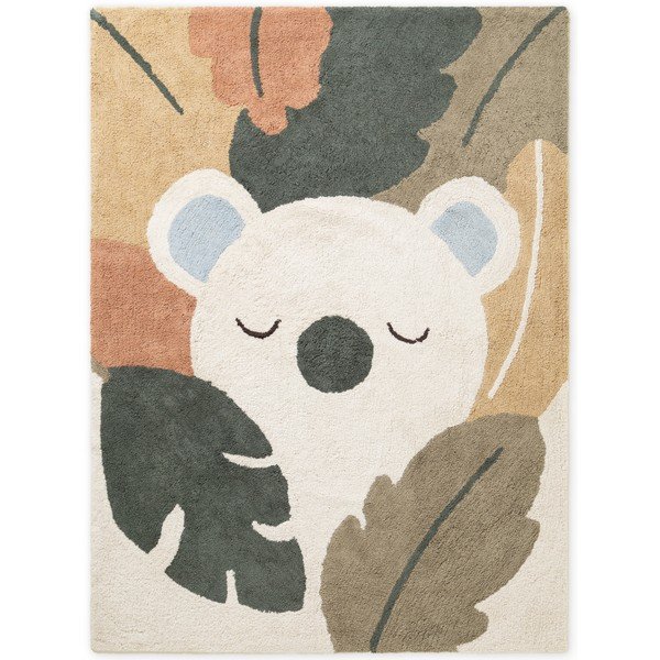 Cremefarbener, waschbarer/handgewebter Baumwoll-Kinderteppich, 140 x 200 cm Snuggle Rio - Hanse Home