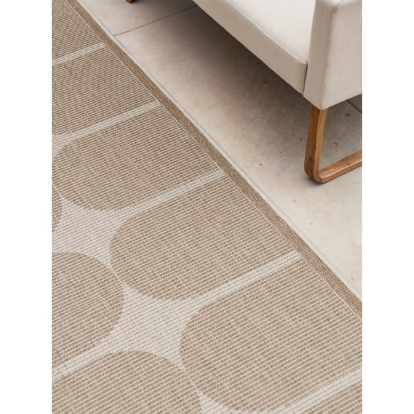 Laufmatte für drinnen und draußen in Beige und Elfenbein, 80 x 250 cm Duet Bowen - Hanse Home-image-4