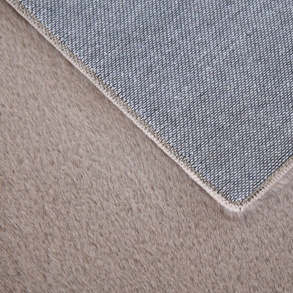 Beiger, waschbarer Teppich, 60 × 110 cm Pouffy - Ayyildiz Carpets-image-4