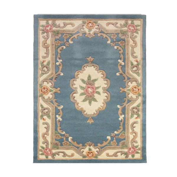 Blauer Wollteppich, 75 × 150 cm Aubusson - Flair Rugs