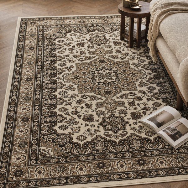 Brauner/beiger Teppich 120 × 170 cm Parun Tabriz - Hanse Home-image-1