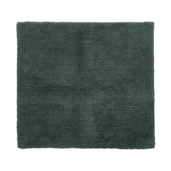 Dunkelgrüner Badezimmerteppich, 60 × 60 cm Riva - Tiseco Home Studio