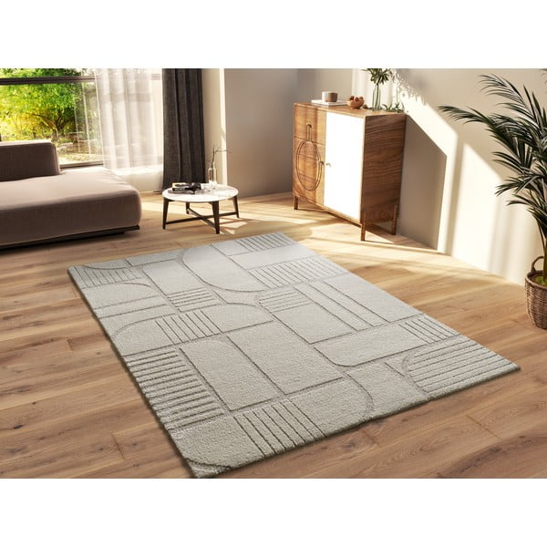 Cremefarbener Teppich 80x150 cm Snowy – Universal-image-1