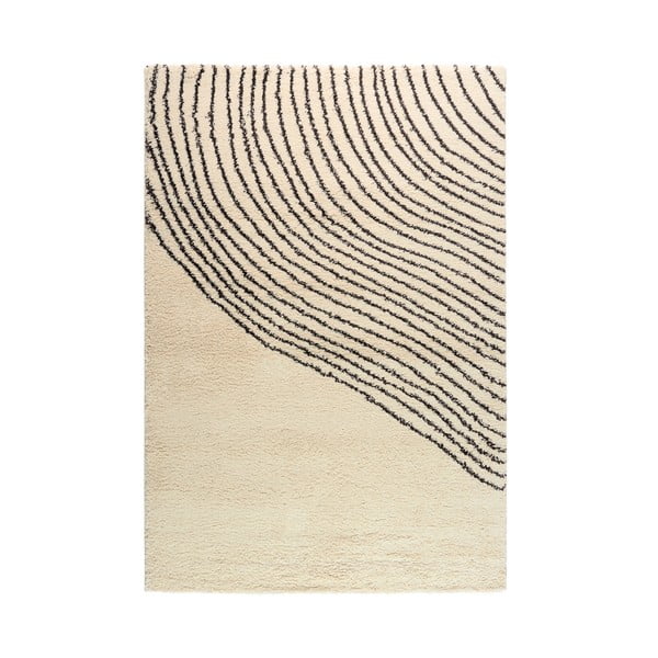 Schwarzer/beiger Teppich 120 × 180 cm Coastalina - Universal