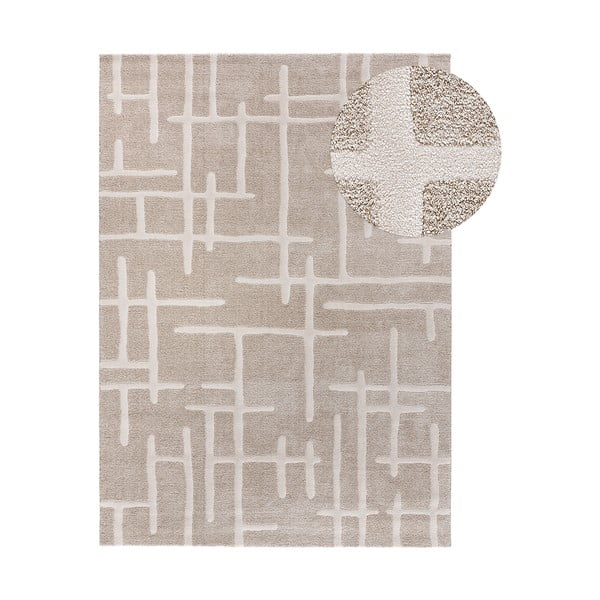 Beiger Teppich 160 x 230 cm Caledonia - Universal
