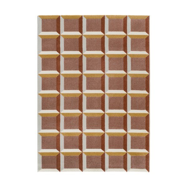 Teppich in Terrakotta-Farbe, 80 × 150 cm Amara - Universal