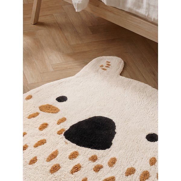 Cremefarbener, waschbarer/handgewebter Baumwoll-Kinderteppich, 120 × 137 cm Snuggle Nienchen - Hanse Home-image-2
