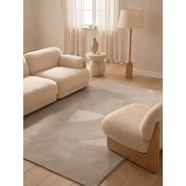 Beiger Wollteppich 120 × 170 cm Kensington Victoria - Ted Baker-image-1