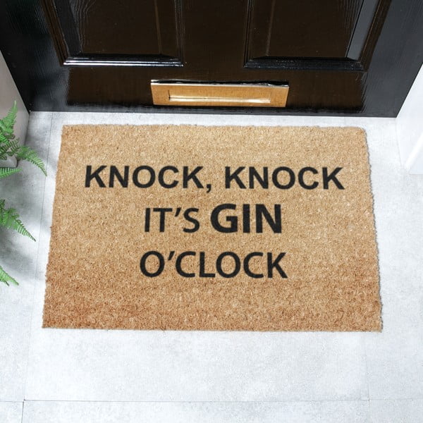 Fußmatte aus Kokosfasern, 40 x 60 cm Gin O'Clock - Artsy Doormats-image-2