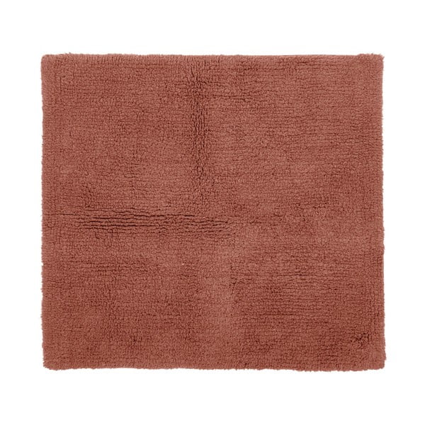 Badezimmerteppich in Ziegelrot, 60 x 60 cm Riva - Tiseco Home Studio