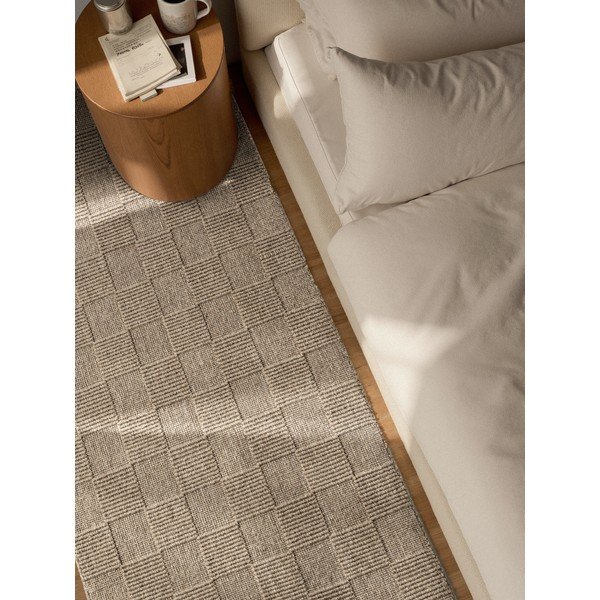 Beiger, handgewebter Läufer aus Wolle, 80 x 200 cm Scala - Villeroy&Boch-image-3