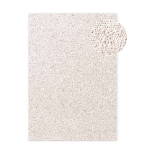 Handgewebter Teppich in Elfenbeinfarbe aus Bouclé-Material, 200 × 290 cm Notting Hill Portobello - Ted Baker