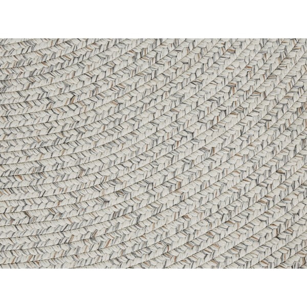 Weißer/beiger runder Teppich für den Außenbereich, Ø 150 cm - Hanse Home-image-3