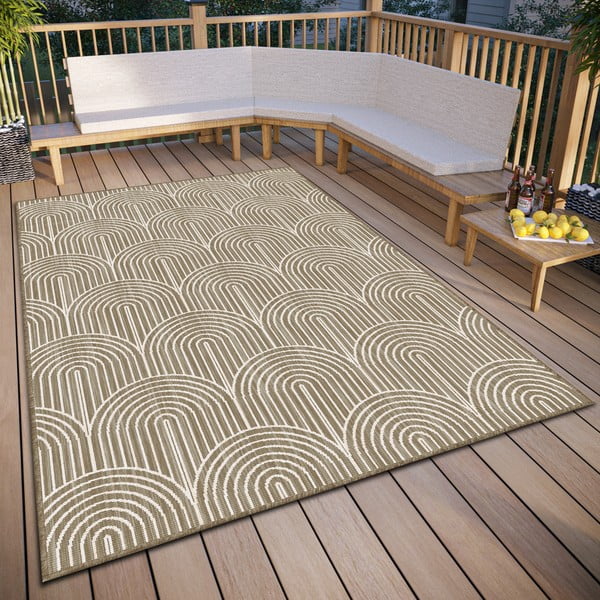 Brauner Outdoor-Teppich 120 × 170 cm Pangli Linen - Hanse Home-image-1