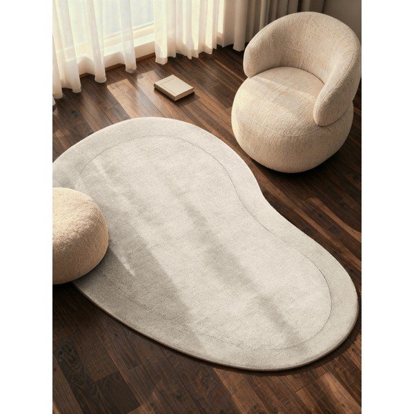 Cremefarbener, handgewebter Teppich mit Wollanteil, 125 × 200 cm Organic Kivi Cream - Villeroy&Boch-image-1