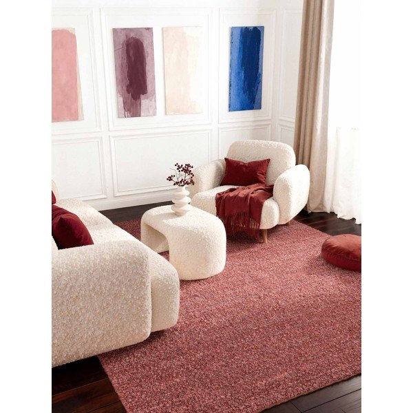 Dunkelrosa, handgewebter Teppich aus Bouclé-Material, 160 × 230 cm Notting Hill Portobello - Ted Baker-image-2