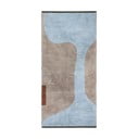 Waschbarer Läufer aus Baumwolle in Hellblau und Beige, 70 x 150 cm Figura - Mette Ditmer Denmark