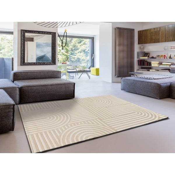 Cremefarbener Teppich 80 × 150 cm Zen - Universal-image-2