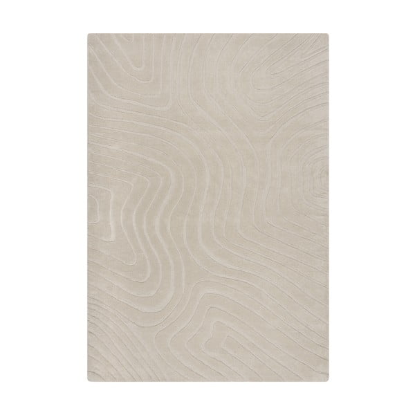 Cremefarbener, handgewebter Wollteppich, 160 × 230 cm Mesmerise Natural - Flair Rugs