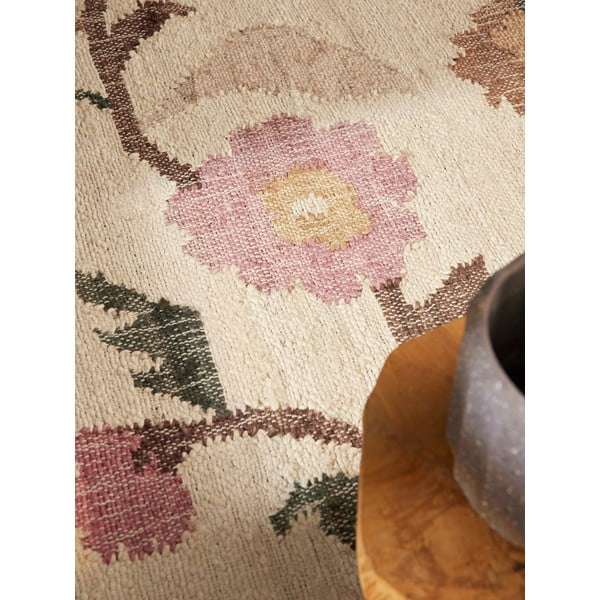 Cremefarbener, handgewebter Jute-Teppich, 120 × 170 cm Roya Violette - Elle Decoration-image-3