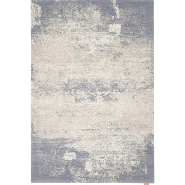 Cremefarbener, grauer Wollteppich, 120 x 180 cm Bran - Agnella