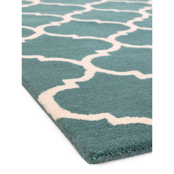 Blauer, handgewebter Wollteppich, 120 × 170 cm Albany Ogee - Asiatic Carpets-image-2