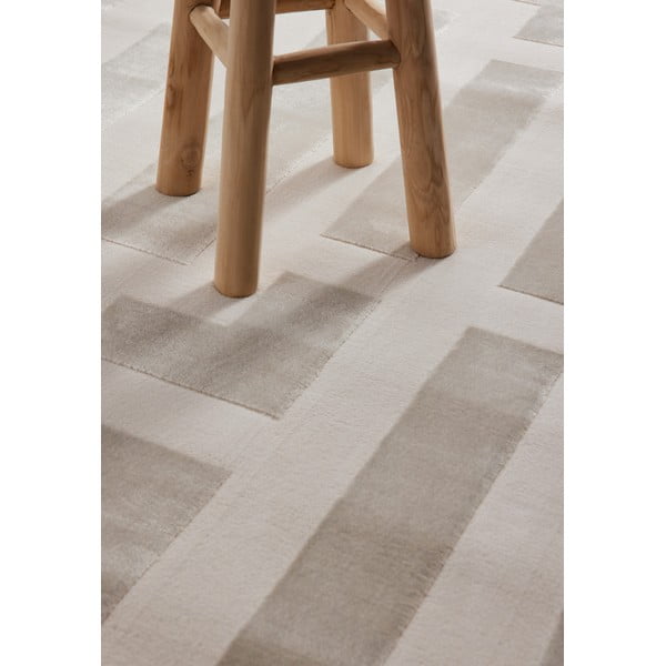 Grau-cremefarbener Teppich 120 × 170 cm Perles Onyx - Elle Decoration-image-4