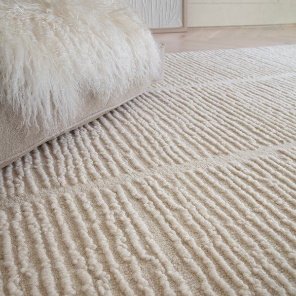 Handgewebter Wollteppich in Elfenbeinfarbe, 200 x 290 cm Zennith Column - Asiatic Carpets-image-2