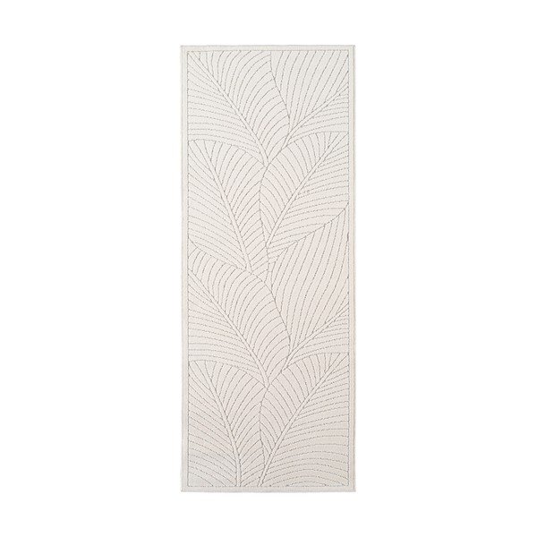 Cremefarbene Lauffläche für den Innen- und Außenbereich, 80 × 250 cm Nova 1203 - Ayyildiz Carpets