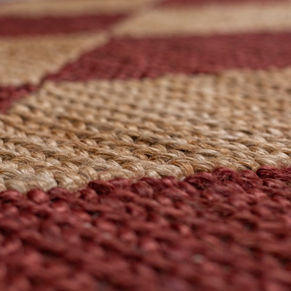 Handgewebter Teppich mit Juteanteil in Terrakotta-Farbe, 120 x 170 cm Effie Diamond - Flair Rugs-image-2