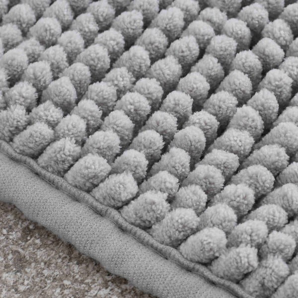 Grauer Badezimmerteppich, 50 x 80 cm Bobble - Catherine Lansfield-image-2