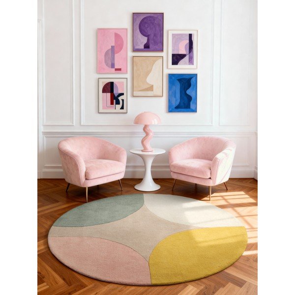 Handgewebter runder Wollteppich, Ø 200 cm Westminster Cecil - Ted Baker-image-1