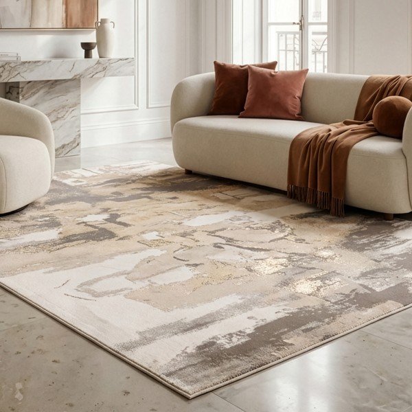 Beige/cremefarbener Teppich 120 × 160 cm Miro - Asiatic Carpets-image-1
