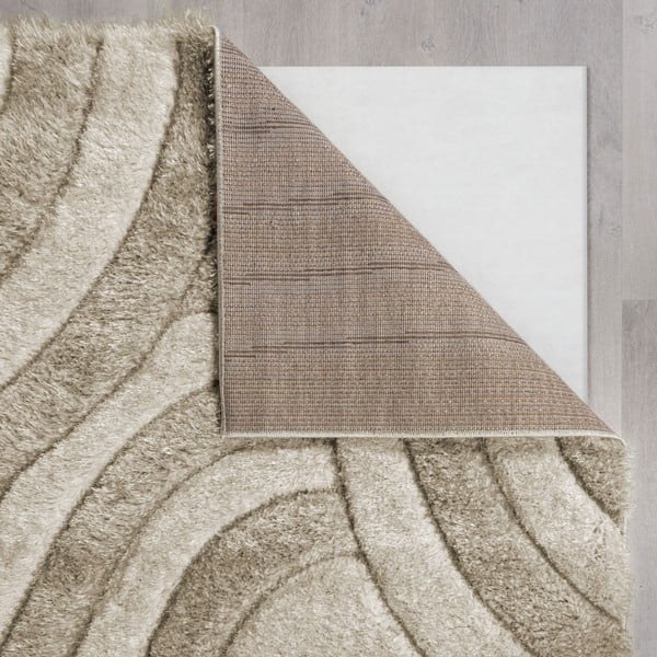 Beiger, handgewebter Teppich aus recycelten Fasern, 120 x 170 cm Velvet - Flair Rugs-image-2