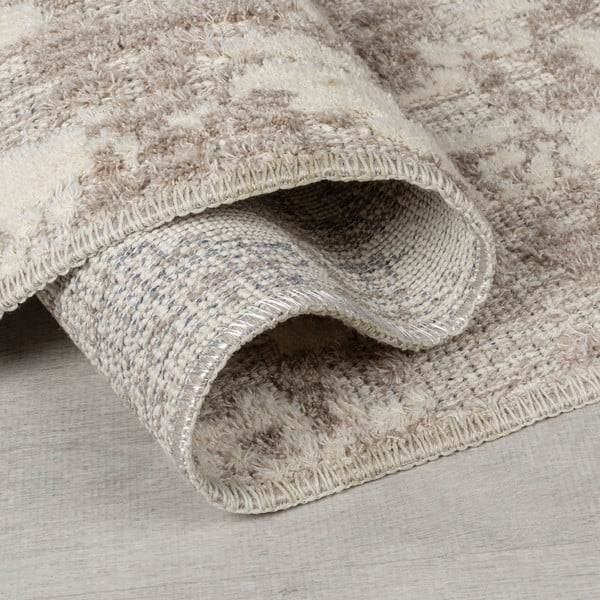 Grau-beiger, waschbarer Teppich, 155 × 230 cm Connely - Flair Rugs-image-2