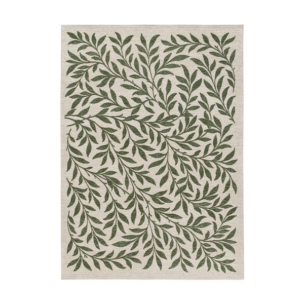 Grüner/cremefarbener Teppich für den Innen- und Außenbereich, 120 × 170 cm Lua - Universal