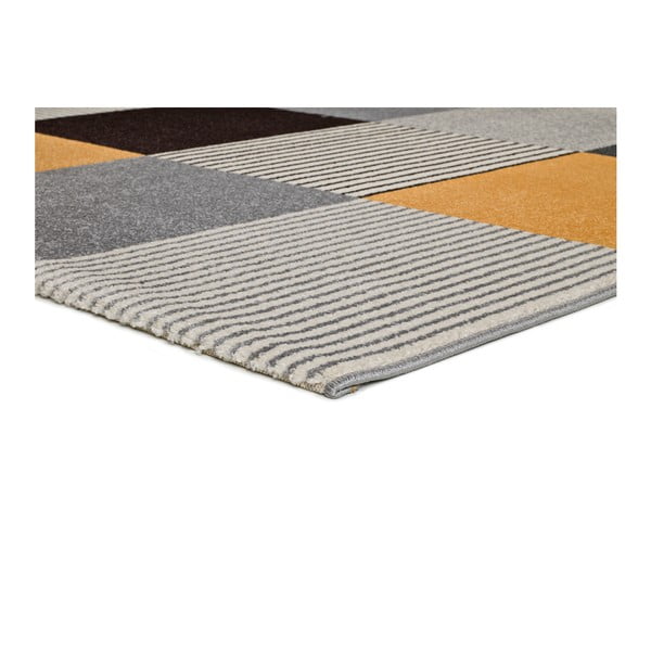 Gelber/grauer Teppich 80x150 cm Gladys Lento – Universal-image-2