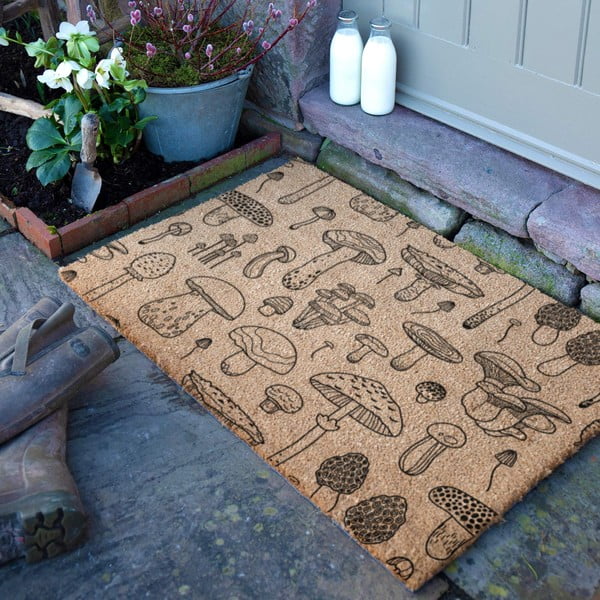 Fußmatte aus Kokosfasern, 60 x 90 cm Mushrooms - Artsy Doormats-image-2